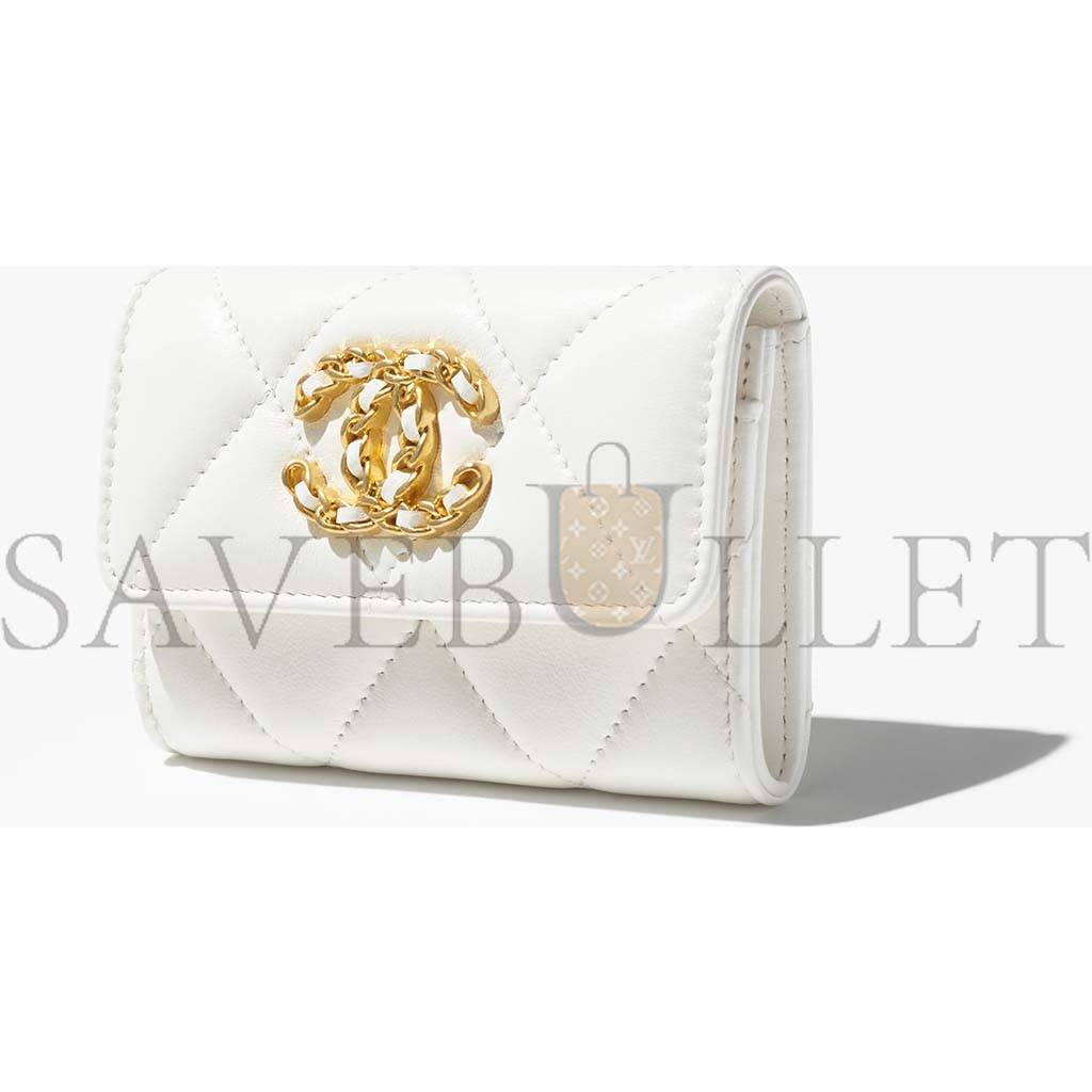 Ch*el 19 flap card holder ap1790 b04852 10601 (11.3*7.5*2.1cm)